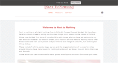 Desktop Screenshot of nexttonothing.co